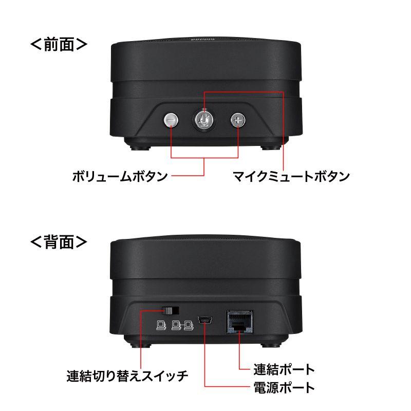 SANWA SUPPLY（サンワサプライ） スピーカーフォン WEB会議 小型 連結