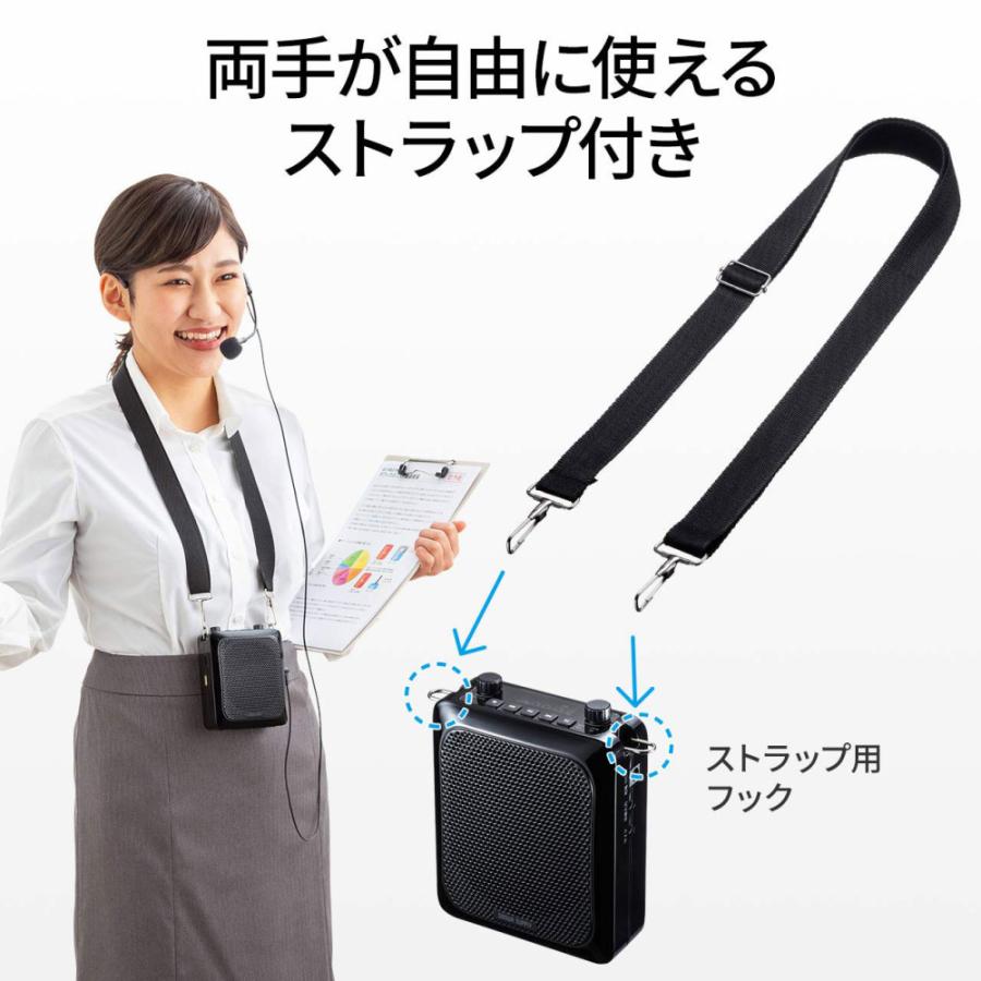 SANWA SUPPLY 拡声器スピーカー ハンズフリー 最大出力14W SANWA SUPPLY 拡声器スピーカー ハンズフリー 最大出力14W