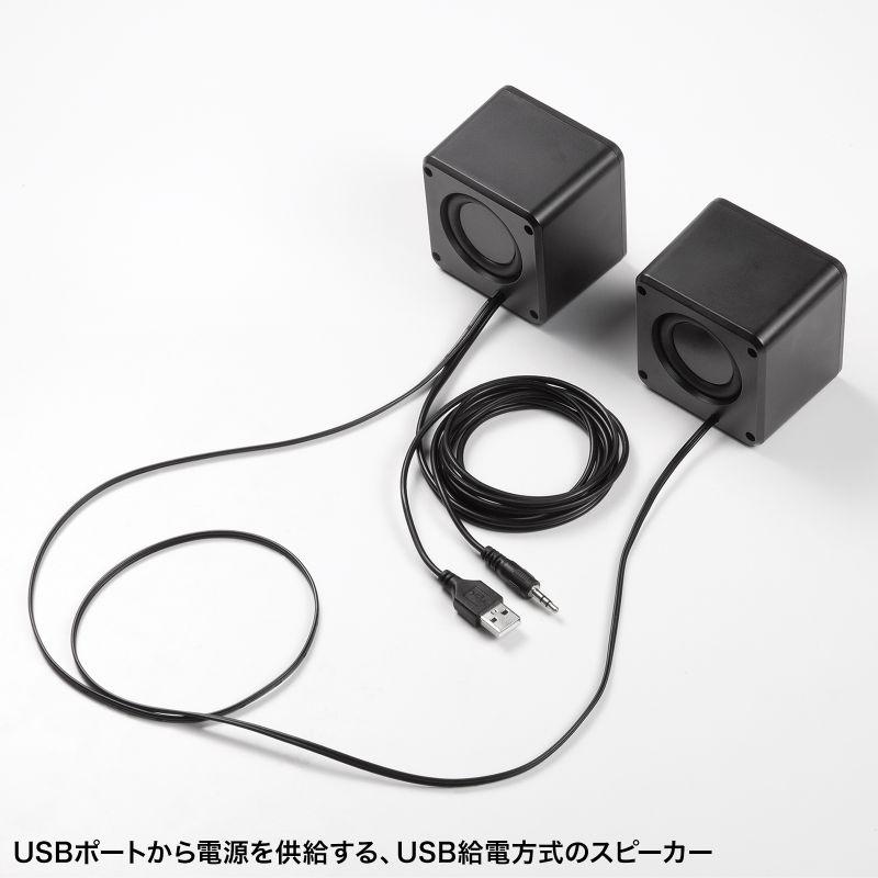 SANWA SUPPLY（サンワサプライ） PCスピーカー USB電源 6W出力 3.5mm