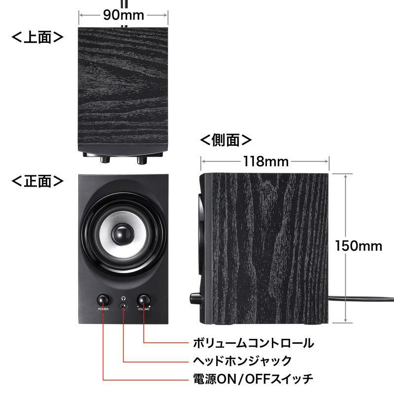 SANWA SUPPLY（サンワサプライ） ハイパワーUSBスピーカー USB接続