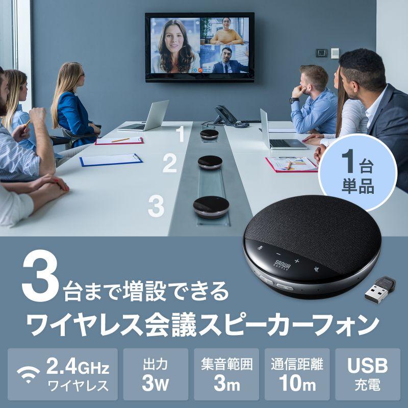 SANWA SUPPLY（サンワサプライ） ワイヤレススピーカーフォン WEB会議