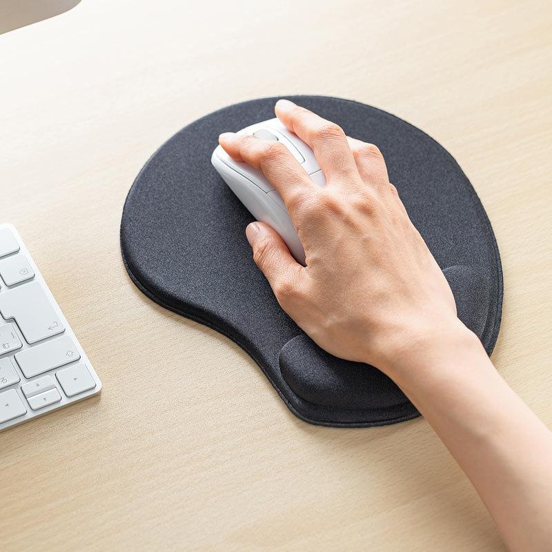 低反発リストレスト付きマウスパッド 抗菌 ブラック Mpd Mu4bk サンワサプライ Mpd Mu4bk イーサプライ ヤフー店 通販 Yahoo ショッピング