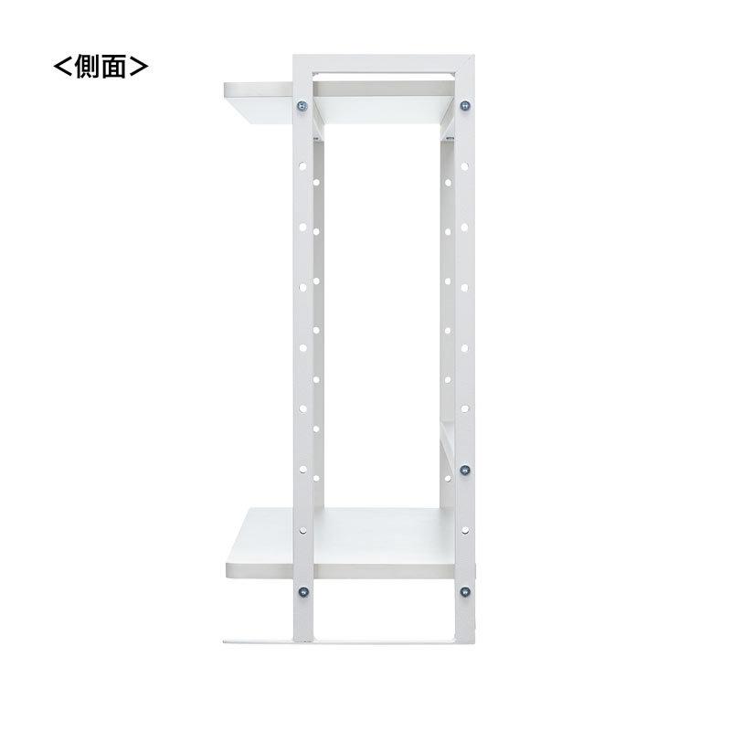 机上ラック 2段タイプ クランプ固定式 幅98cm 奥行25cm 天板幅94cm MR-LC307W サンワサプライ_8