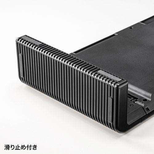 モニター台 ディスプレイ台 机上ラック 3段階横幅可変 スマホスタンド 引き出し付 完成品 ノートパソコン 卓上 ブラック MR-LC804BK サンワサプライ|esupply|13