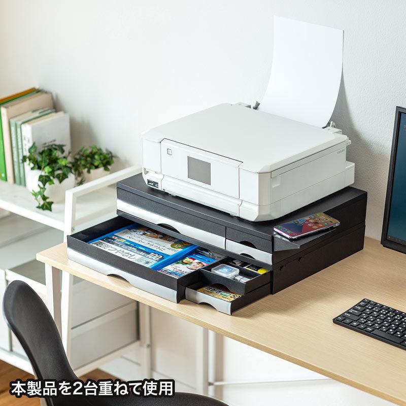 引き出し付きプリンタ台 卓上 用紙 インク 小物収納 デジカメスタンド付 MR-PS2N2 サンワサプライ|esupply|18