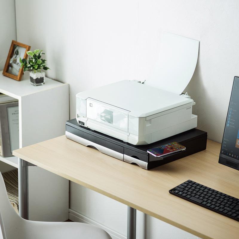 引き出し付きプリンタ台 卓上 用紙 インク 小物収納 デジカメスタンド付 MR-PS2N2 サンワサプライ|esupply|03