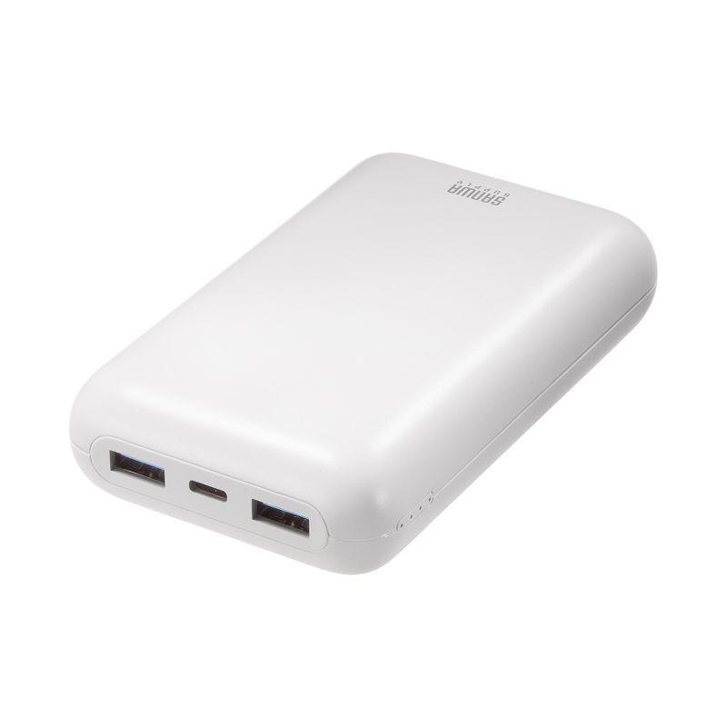 モバイルバッテリー 20000mAh PD20W C×1/A×2 高速充電 PSE認証済み 飛行機持ち込み可能 スマホ モバ充 ホワイト out-BTL-RDC39 アウトレット