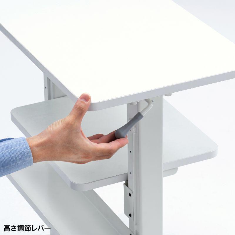 プロジェクター台 キャスター付 高さ調整対応 ガス圧 レバー式 中棚付 PR-18 out-PR-18 アウトレット_8