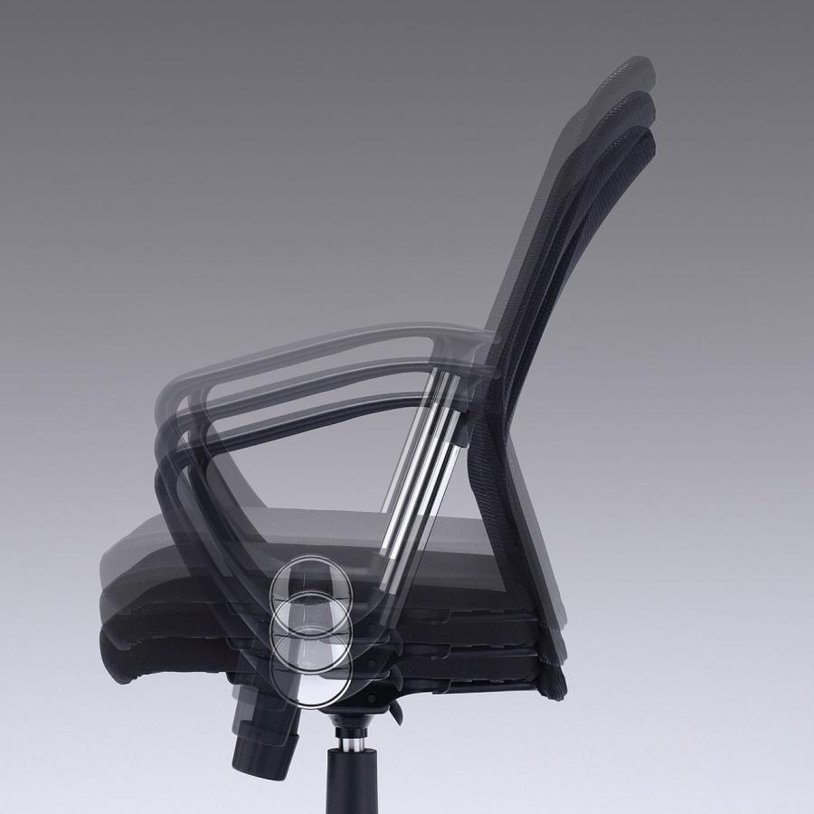 メッシュチェア 肘掛付き オフィスチェア out-SNC-NET16ABK アウトレット | SANWA SUPPLY | 02