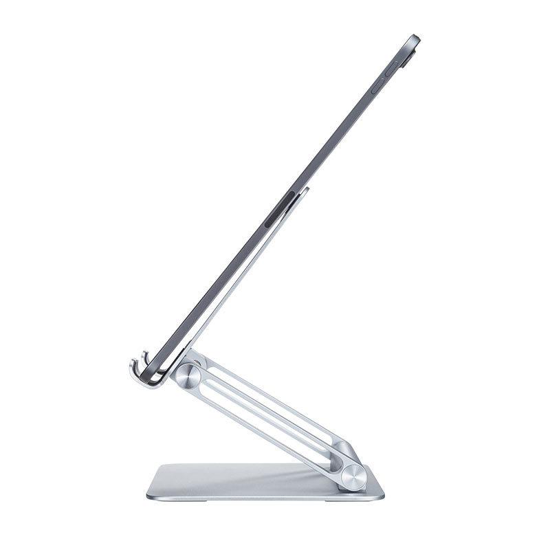 SANWA SUPPLY アルミスタンド タブレット用 角度 無段階高さ調整