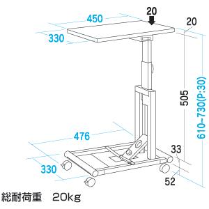 SANWA SUPPLY（サンワサプライ） プロジェクター台 折りたたみ式 PR-4