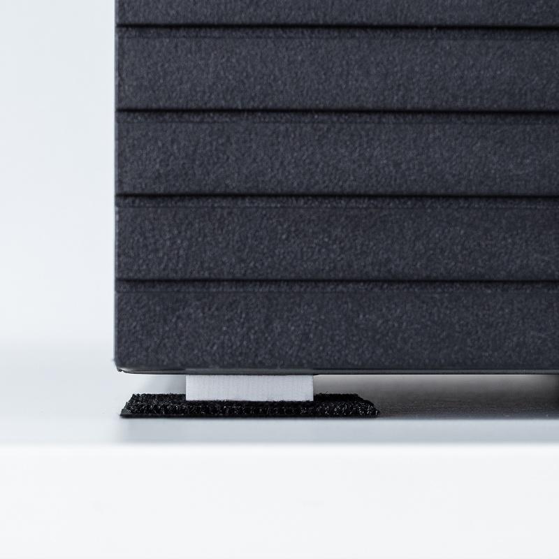 耐震グッズ 耐震固定ブロック 大 転倒防止アイテム ブロックパーツ 25×45mm厚さ5mm ループファスナー50×50mm 各4個入り QL-E105 ネコポス対応 | SANWA SUPPLY | 13