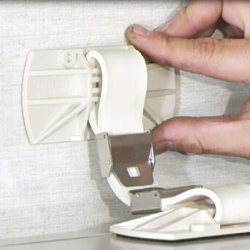 転倒防止ベルト 耐震ストッパー 転倒防止 ゴムベルト 1個入り 接着パッド付き QL-E87 サンワサプライ ネコポス対応 | SANWA SUPPLY | 02