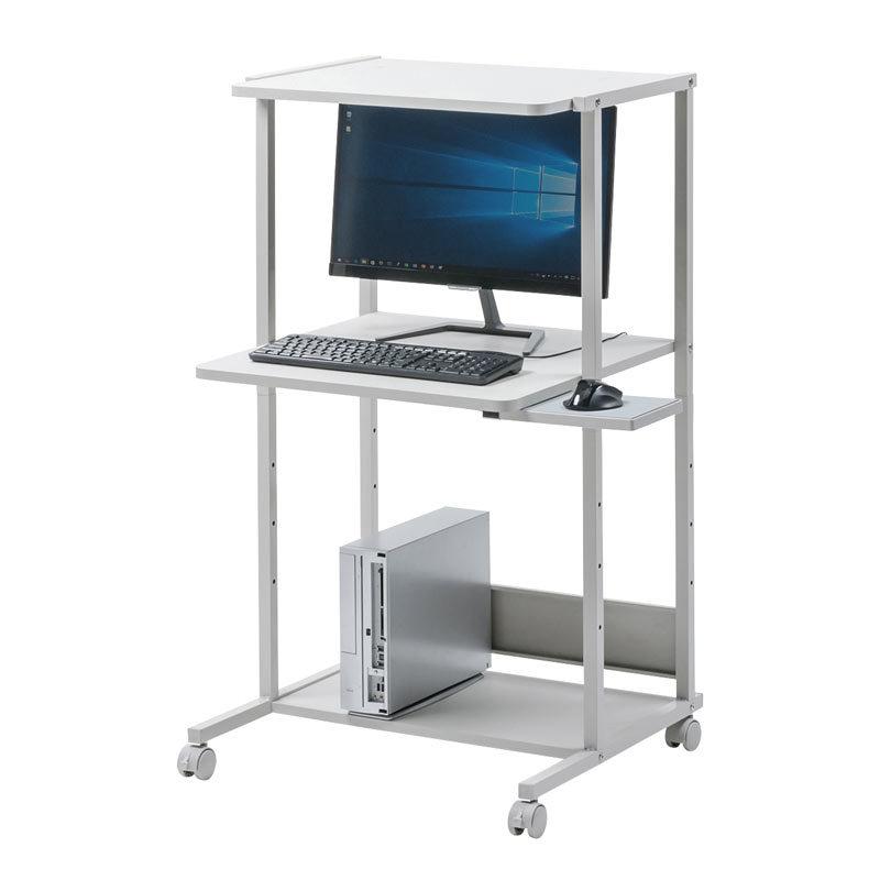パソコンラック 幅65cm 奥行61cm 高さ115cm スライド式マウステーブル付 RAC-EC37N サンワサプライ|esupply|03