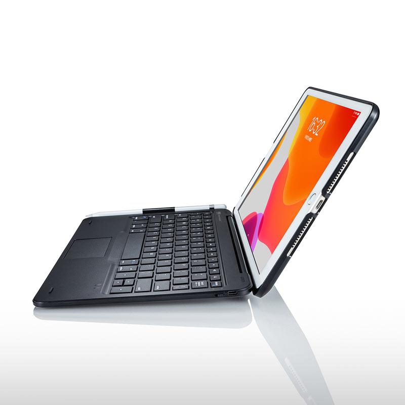 【新品】サンワ iPad10.2 キーボードケース Bluetooth サンワ、10.2型iPad用のタッチパッド内蔵Bluetoothキーボード