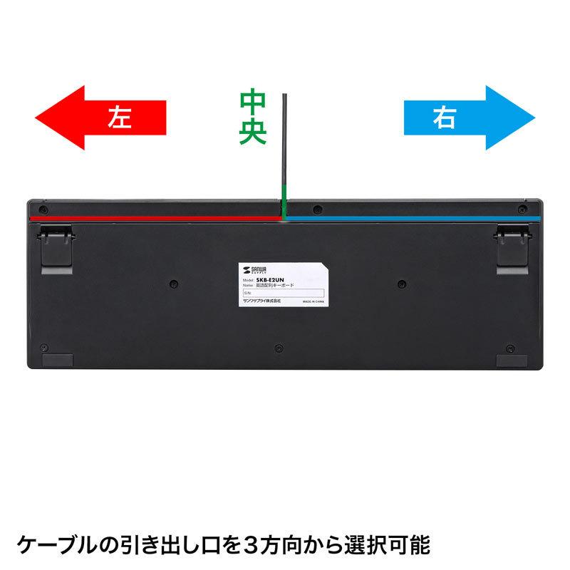 英語配列USBキーボード テンキー付 スリム ブラック SKB-E2UN サンワサプライ｜esupply｜11