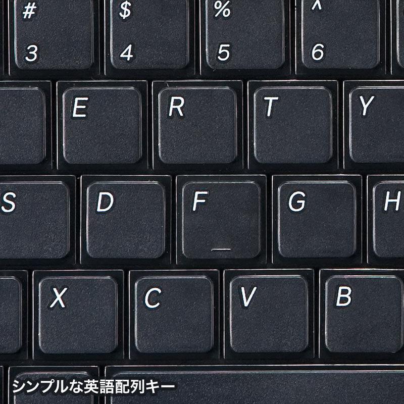 英語配列USBキーボード テンキー付 スリム ブラック SKB-E2UN サンワサプライ｜esupply｜03