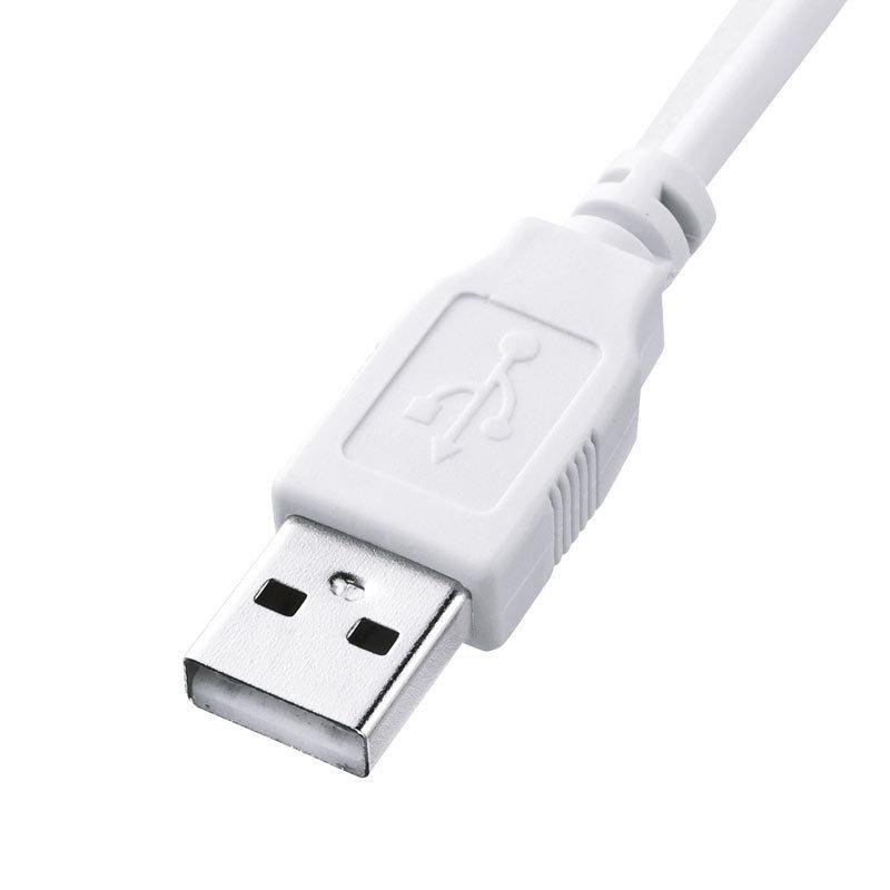 キーボード 有線 USB接続 PS2接続 コンパクト テンキー付き 立てて収納可 メンブレン  ホワイト SKB-KG2WN2 サンワサプライ｜esupply｜07