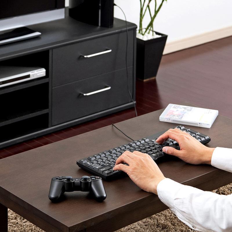 SANWA SUPPLY USBキーボード 3.5mロングケーブル 排水機能付き