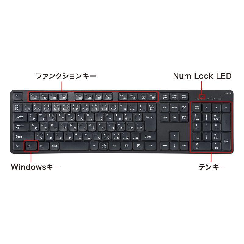 SANWA SUPPLY（サンワサプライ） ワイヤレス静音キーボードマウス
