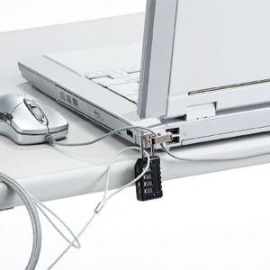 ワイヤーロック ダイヤル錠タイプ セキュリティスロット取付 簡単脱着 ノートPC 盗難防止 SL-58 サンワサプライ ネコポス対応|esupply|03