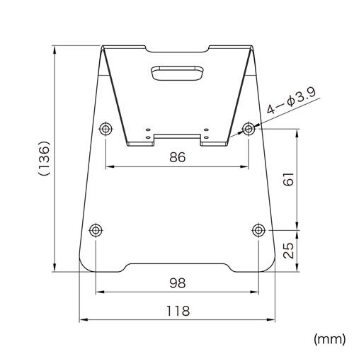 iPad・タブレット用盗難防止セキュリティ 10〜13インチサイズまで 汎用タイプ スタンド付 ブラック SLE-31STB13BK サンワサプライ_7