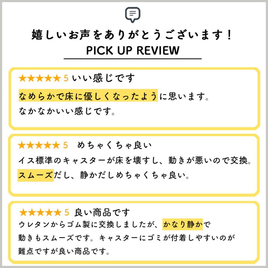 SANWA SUPPLY（サンワサプライ） ゴム製キャスター オフィスチェア