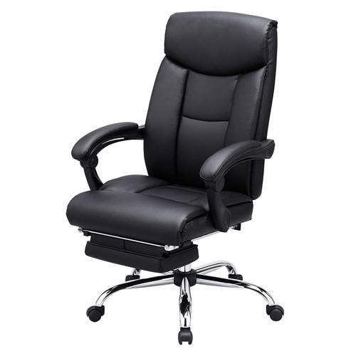 オットマン収納式レザーチェア　リクライニング 書斎 社長椅子 ブラック SNC-L17BK サンワサプライ(16216円)