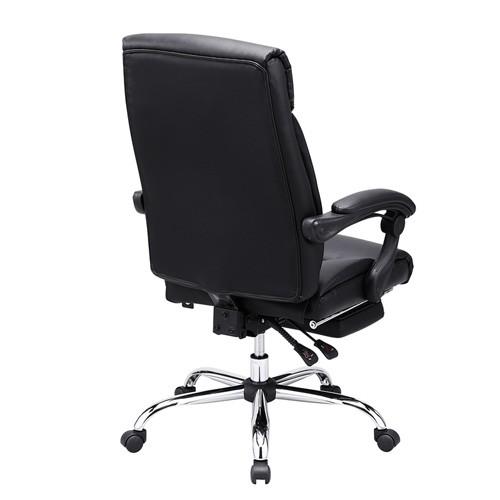 オットマン収納式レザーチェア　リクライニング 書斎 社長椅子 ブラック SNC-L17BK サンワサプライ ブラック