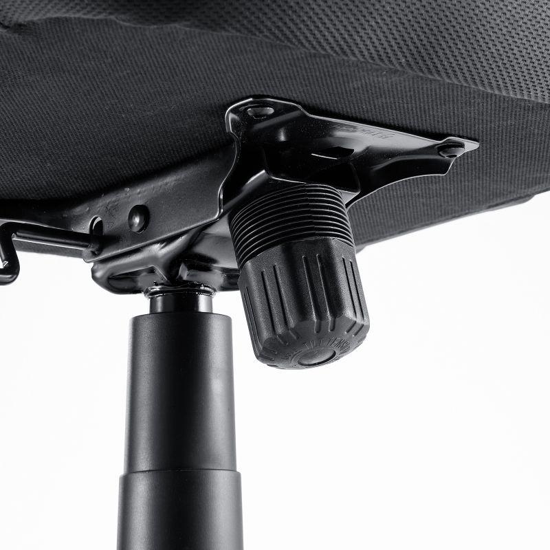 メッシュチェア ひじはね上げ 高さ調節可能ランバーサポート付 座面布生地 ロッキング 背座一体型ロッキング ブラックSNC-NET21BK | SANWA SUPPLY | 18