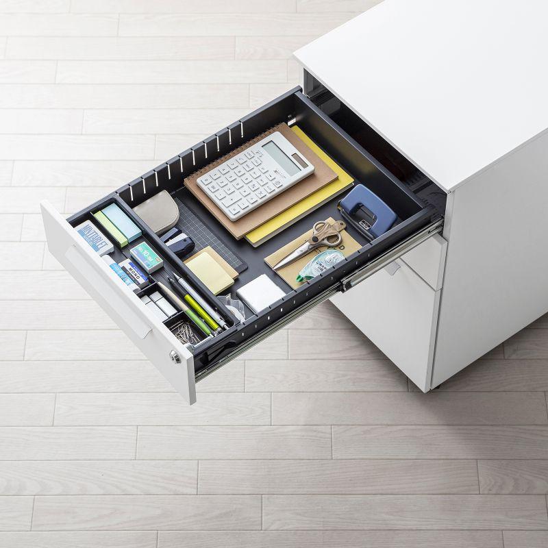 SANWA SUPPLY（サンワサプライ） キャビネット 引き出し3段 鍵付き