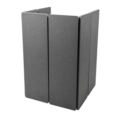 パーテーション個人ブース追加用パネル SPT-PB002用 高さ160cm ファスナー連結 吸音 グレー SPT-PB002PN サンワサプライの画像