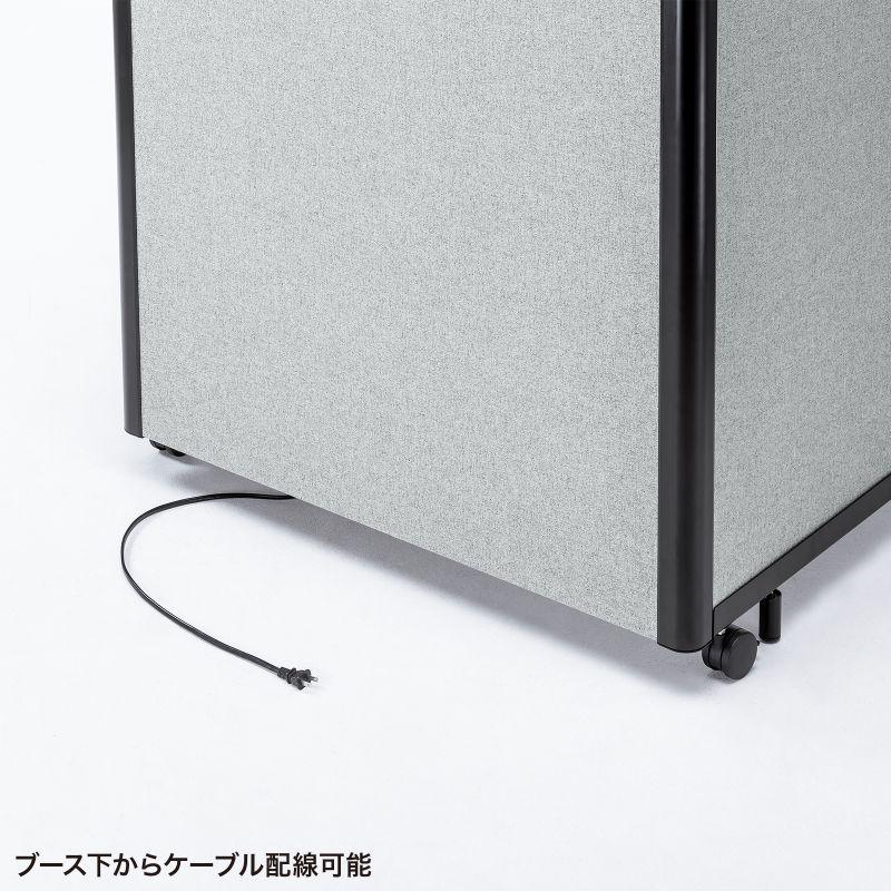 SANWA SUPPLY オープン型ワークブース グレー SPT-PB008GY SANWA SUPPLY オープン型ワークブース グレー SPT-PB008GY
