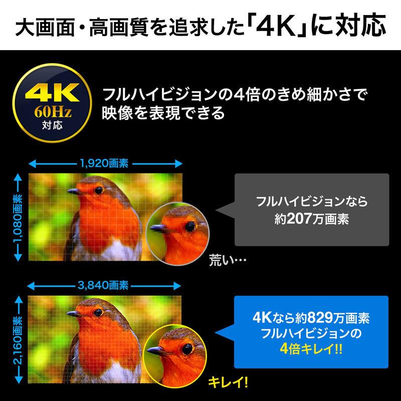 HDMI切替分配器 4入力2出力 4K 手動切替 リモコン切替 60Hz 映像 音声 マトリックス パソコン ゲーム HDD SW-HDR42H サンワサプライ｜esupply｜07