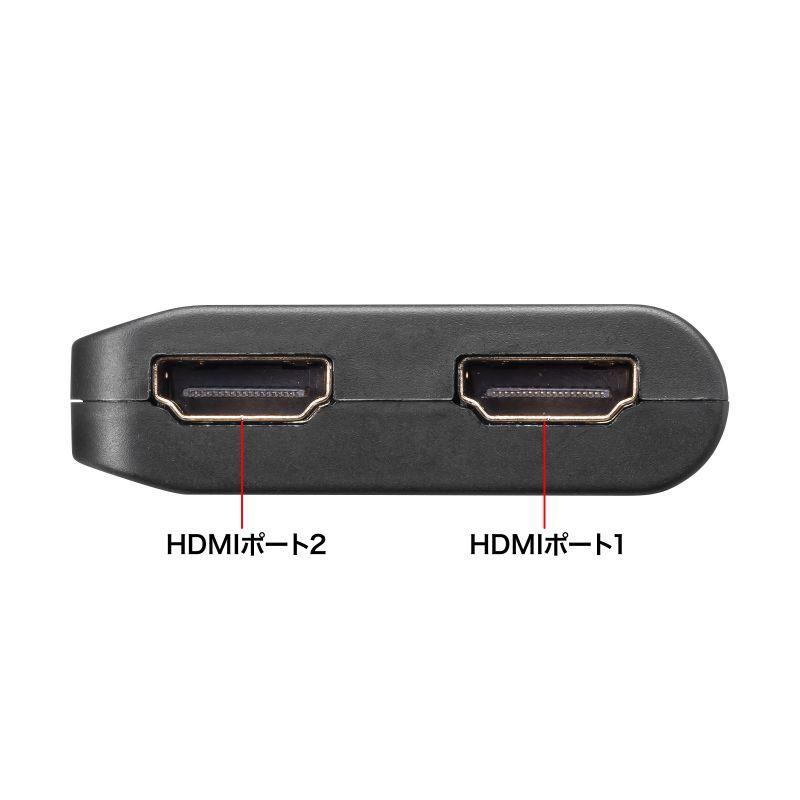 SANWA SUPPLY（サンワサプライ） 双方向 HDMI切替器 ケーブル一体型 2