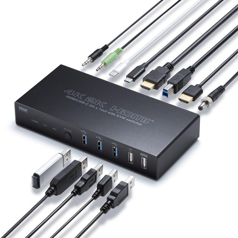 SANWA SUPPLY（サンワサプライ） パソコン切替器 USBタイプC接続 HDMI