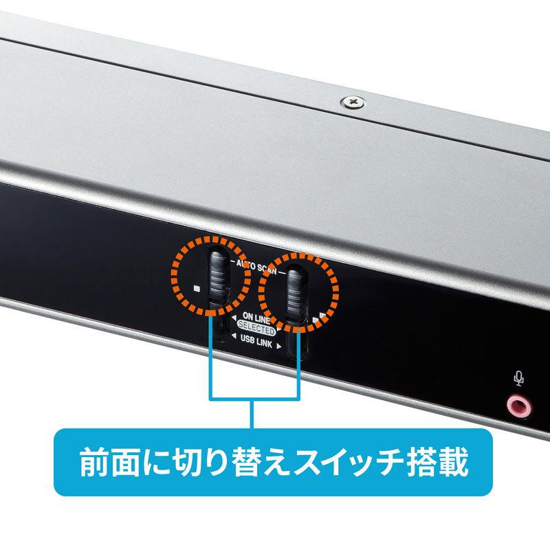 パソコン自動切替器 2：1 デュアルリンクDVI対応SW-KVM2HDCN2 サンワサプライの画像