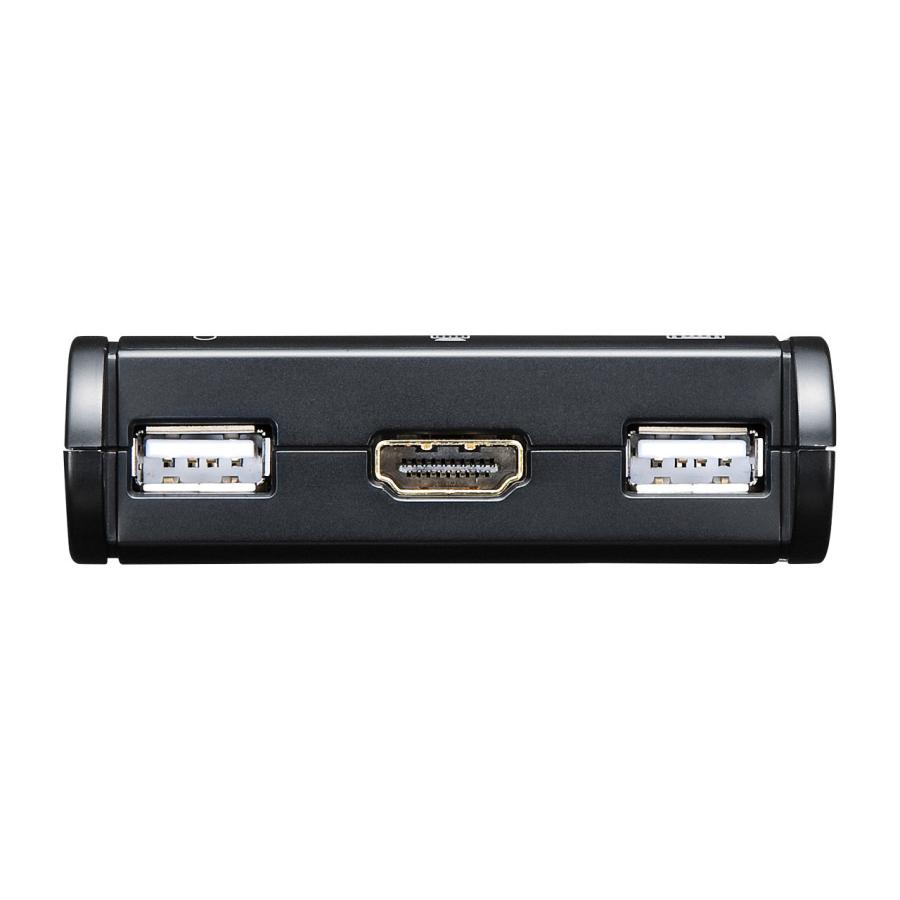 パソコン自動切替器 2:1 HDMI対応 手元スイッチ付き コンパクト SW-KVM2WHU サンワサプライ