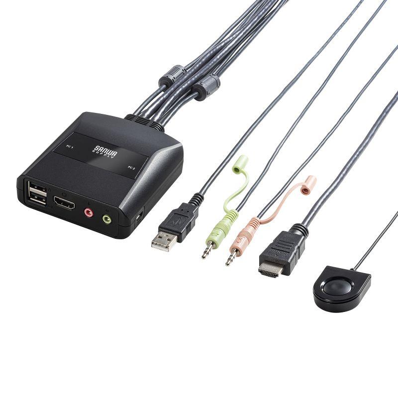 SANWA SUPPLY パソコン切替器 KVMスイッチ HDMI対応 USB切替 2台