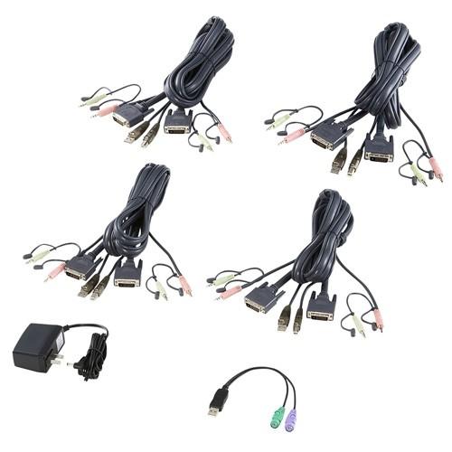 SANWA SUPPLY パソコン自動切替器 4：1 デュアルリンクDVI対応 PS/2