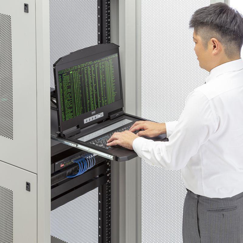 コンソールドロワー｜KVM ラックマウント型 1U 18.5インチ USB/HDMI対応 SW-KVMHDDR サンワサプライ | SANWA SUPPLY | 11