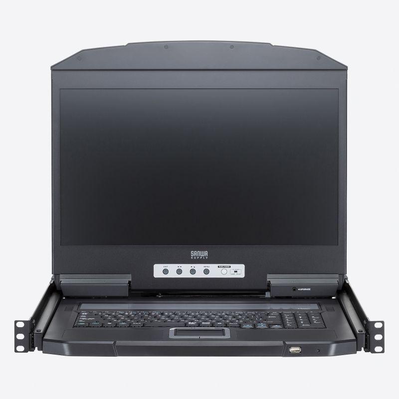 コンソールドロワー｜KVM ラックマウント型 1U 18.5インチ USB/HDMI対応 SW-KVMHDDR サンワサプライ | SANWA SUPPLY | 12