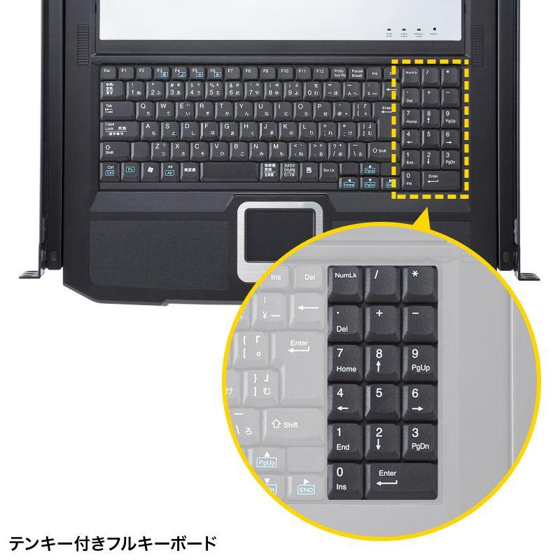 コンソールドロワー｜KVM ラックマウント型 1U 18.5インチ USB/HDMI対応 SW-KVMHDDR サンワサプライ | SANWA SUPPLY | 08