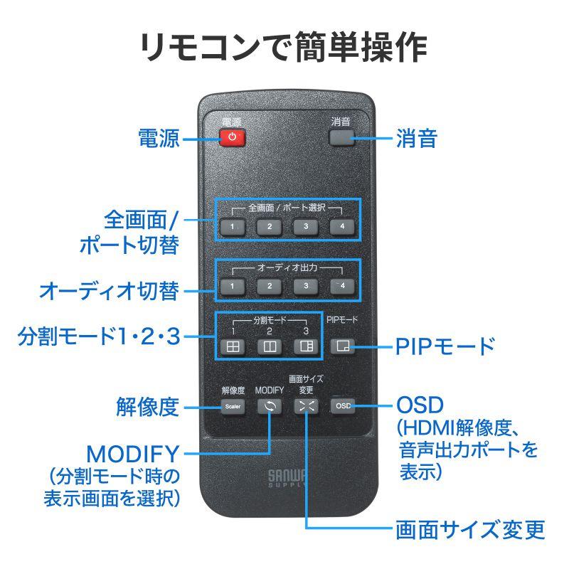 SANWA SUPPLY（サンワサプライ） HDMIスイッチャー キャプチャ 切替器