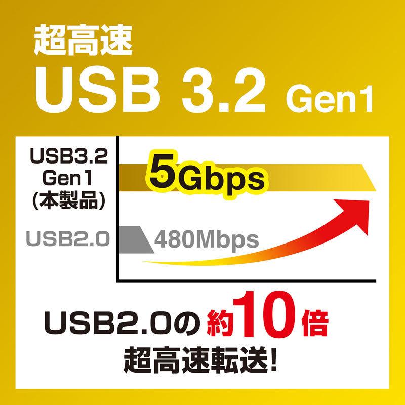 USB切替器 2台 手動 コンパクト USB3.2 マグネット 磁石 パソコン SW-US32MG サンワサプライ｜esupply｜05