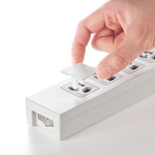 SANWA SUPPLY（サンワサプライ） コンセントキャップ 100個入 3Pプラグ