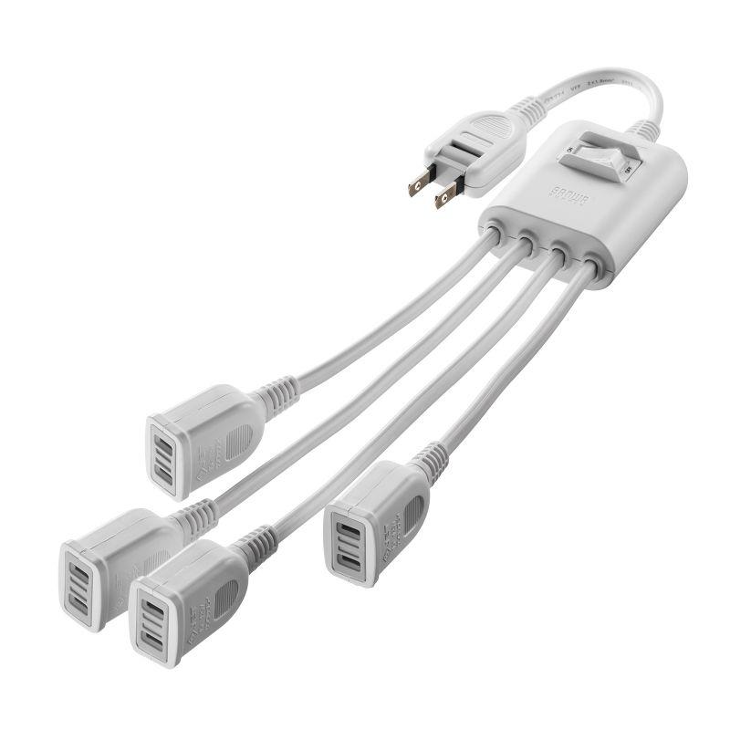 SANWA SUPPLY（サンワサプライ） 延長コード 短い 4個口 ACアダプタ