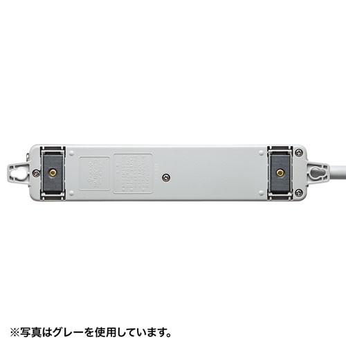 医用接地プラグ付き電源タップ 3Pプラグ 4個口 3m マグネット付抜け止め グリーン TAP-HPM4-3G サンワサプライ_5