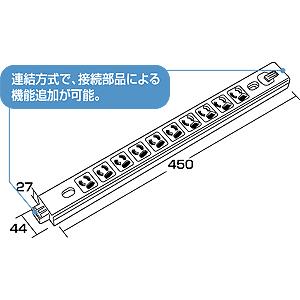 SANWA SUPPLY（サンワサプライ） コンセントバー 電源タップ サーバー