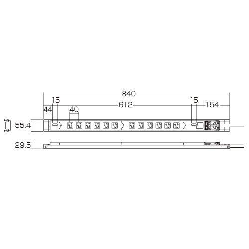 SANWA SUPPLY（サンワサプライ） 電源タップ サーバーラック用 19